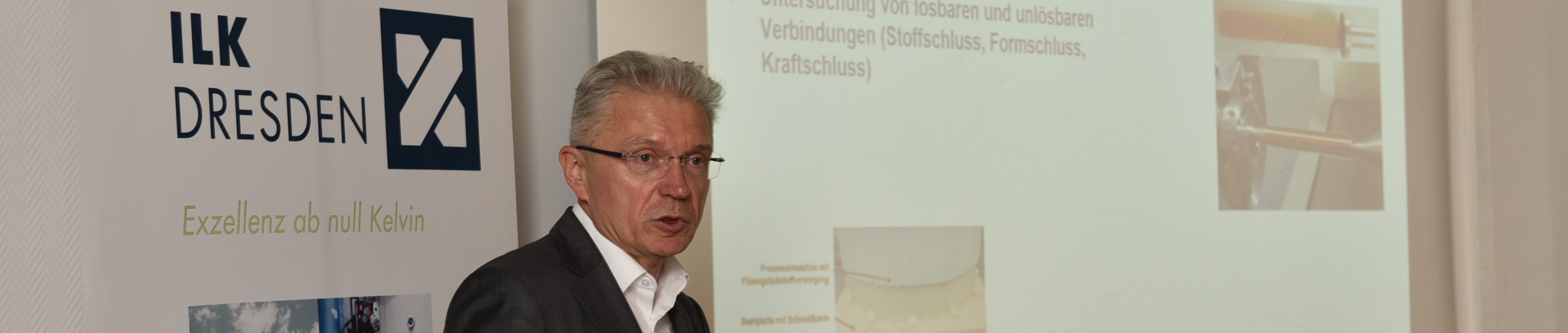 Prof. Dr. Uwe Franzke stellt das ILK Dresden vor.